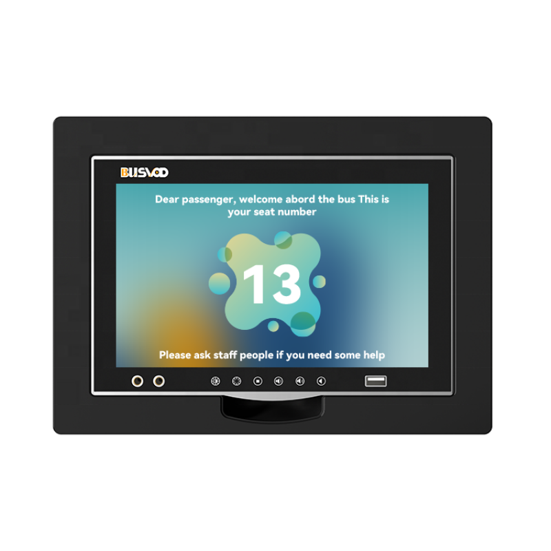 Bus advertising display monitor player VOD 10.1 inch bus full touch screen 