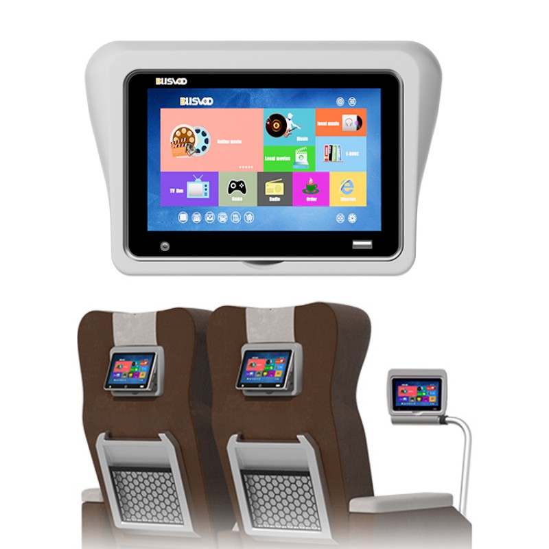 7-inch Android headrest display for luxury bus seats 