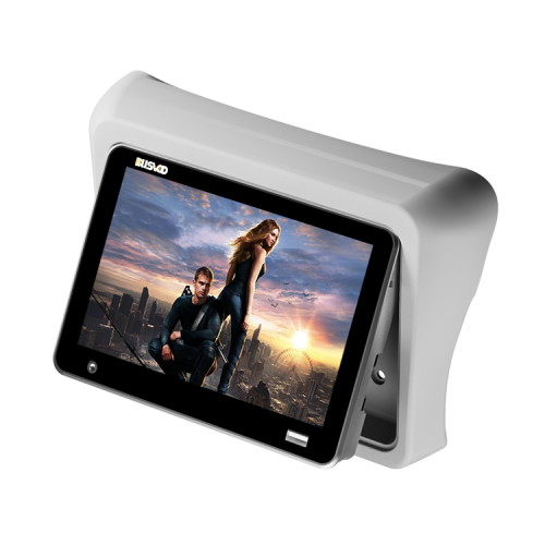 7-inch wall mounted bus VOD advertising screen stereo/USB/headphones