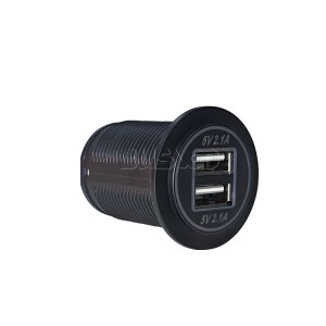 car USB charger for quick charging USB*2 5V 