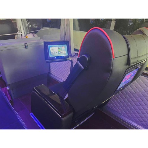 Bus seat front display screen installation rod