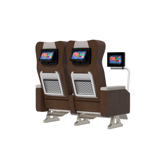 Bus seat front display screen installation rod